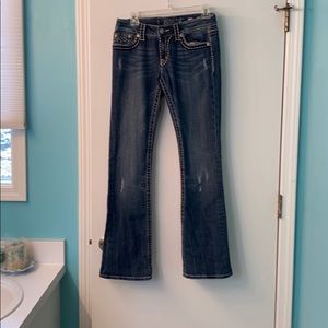 Bootcut blue jeans